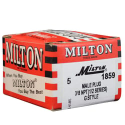 Milton Steel Air Plug 1/2 in. 5 pc