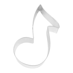 R&M International Corp Music Note 3 in. W X 6 in. L Cookie Cutter Silver 1 pc