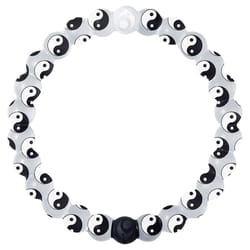 Lokai Unisex Yin Yang Round White Bracelet Water Resistant Size 7.5