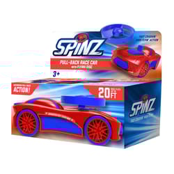 SD Toyz Spinz Pull-Back Race Car with Flying Disc Multicolored