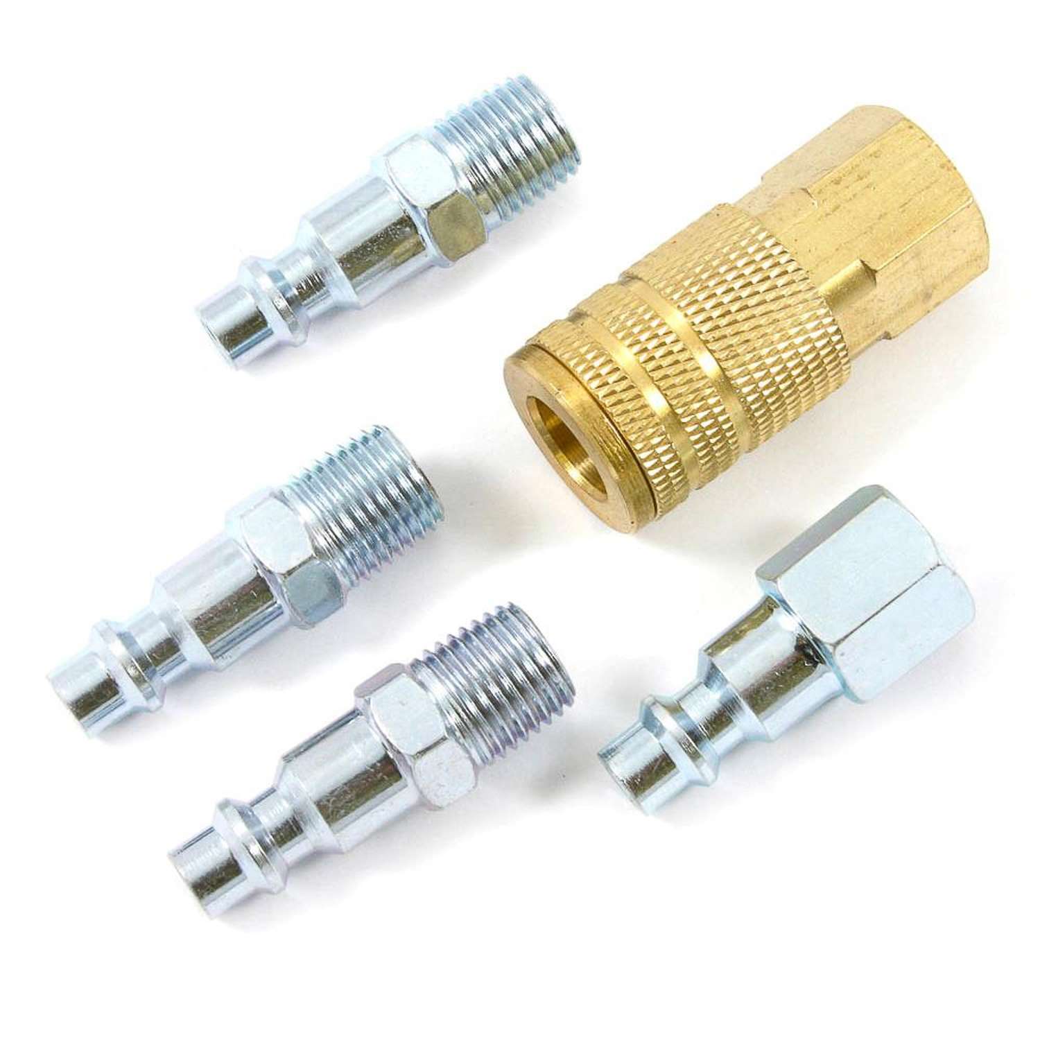 Forney Brass/Steel Air Coupler and Plug Set 1/4 in. 1/4 in. 5 pc. - Ace ...