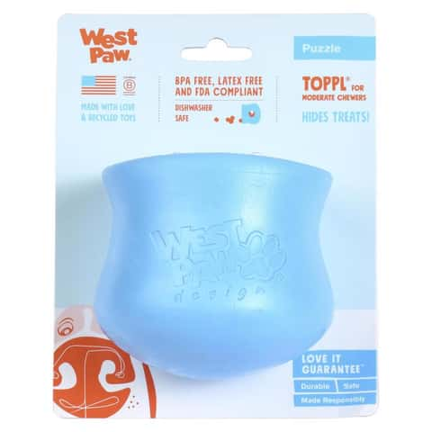 WEST PAW, Topple Interactive Treat Puzzle Dog Toy (Made in the USA)