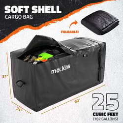 Mockins Black 25 ft³ Carrier Bag Cars/SUVs 1 pk