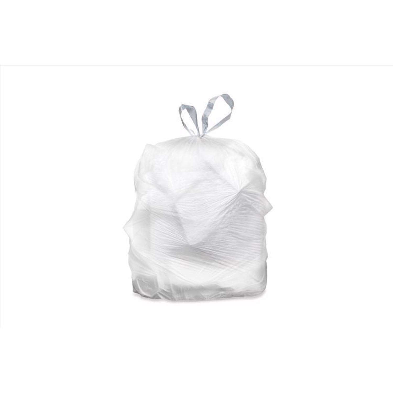 Ultra Strong Scented Tall White Kitchen Bags, 13 gal, 0.9 mil