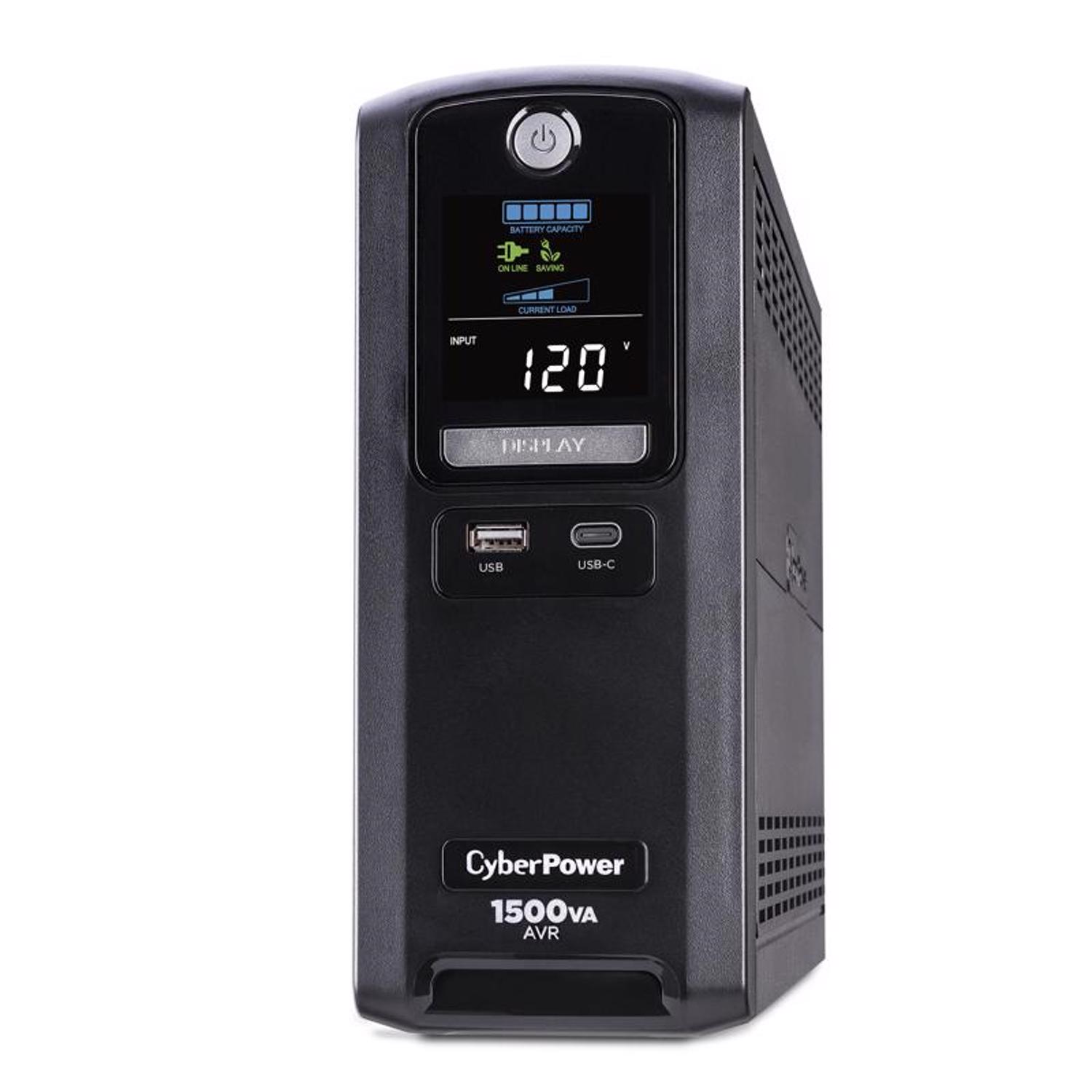 Photos - UPS CyberPower 6 ft. L 10 outlets Battery Backup/Surge Protector Black 890 J L 