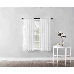 No. 918 Erica White Curtain 51 in. W X 63 in. L