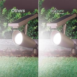 Feit OneSync Bronze Solar Powered/Remote LED Spotlight 2 pk