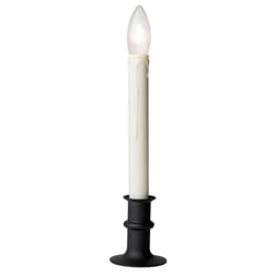 Celestial Lights Black Onyx no scent Scent LED Battery Operated Taper Window Candle