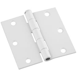 National Hardware 3-1/2 in. L White Door Hinge 3 pk