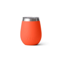 YETI Rambler 10 oz Papaya BPA Free Wine Tumbler with MagSlider Lid