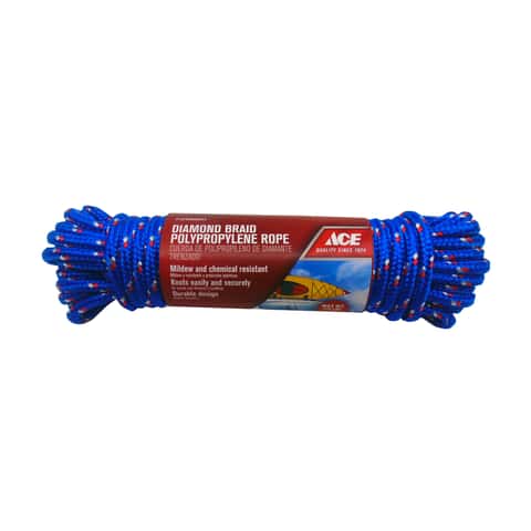 Ace 3/8 in. D X 100 ft. L Assorted Diamond Braided Polypropylene Rope
