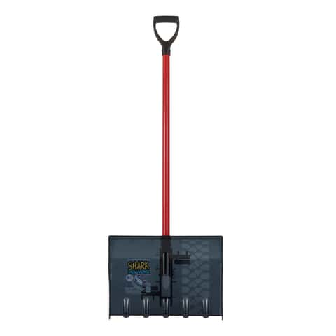 Teeth Down Shark 18 in. W X 51 in. L Poly Snow Shovel