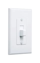 TayMac Decorator Covers White 1 gang Plastic Toggle Wall Plate 5 pk