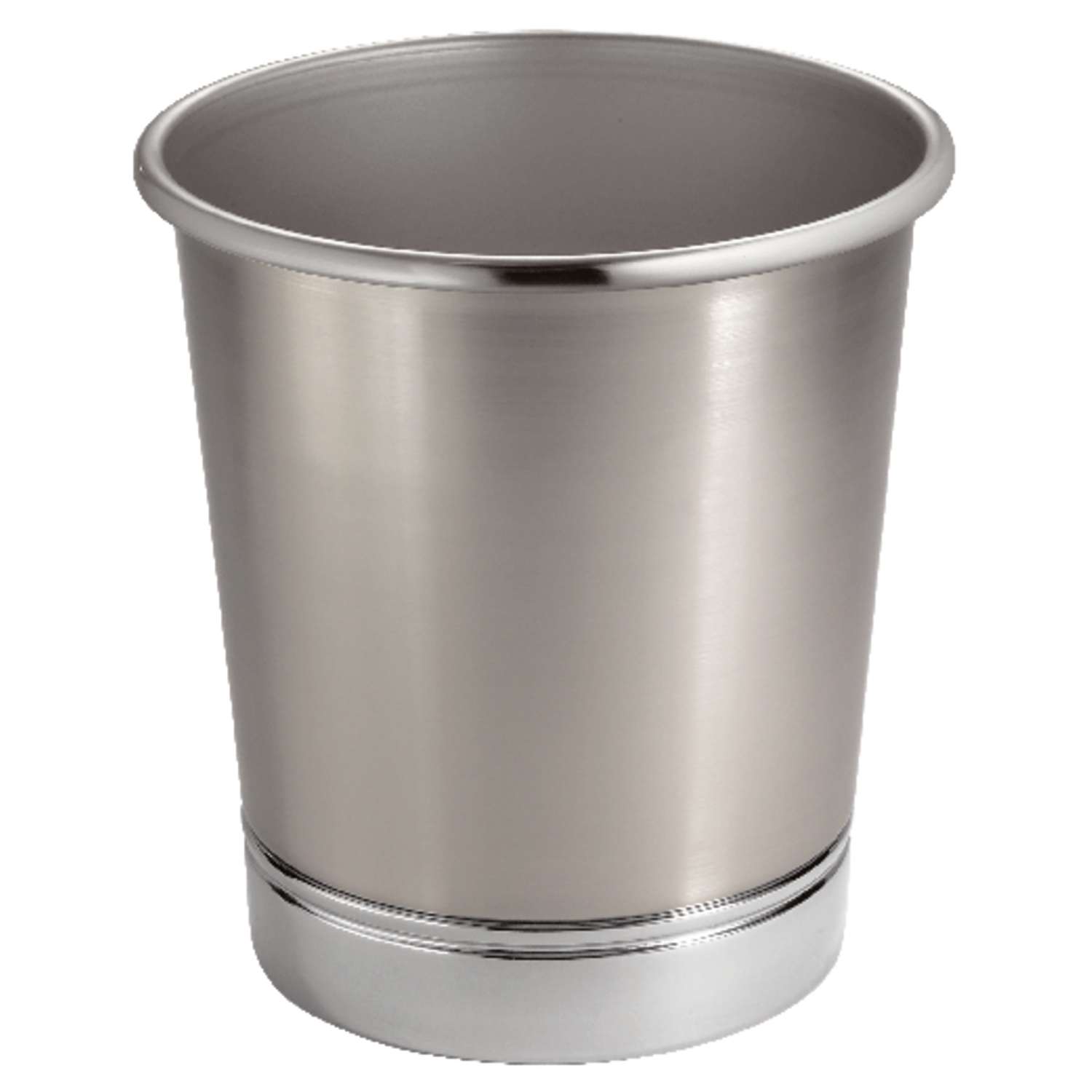 iDesign Silver Steel York Trash Can Ace Hardware
