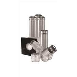 DuraVent 4 in. D X 84 in. L Aluminum/Galvanized Steel Vent Pipe Kit