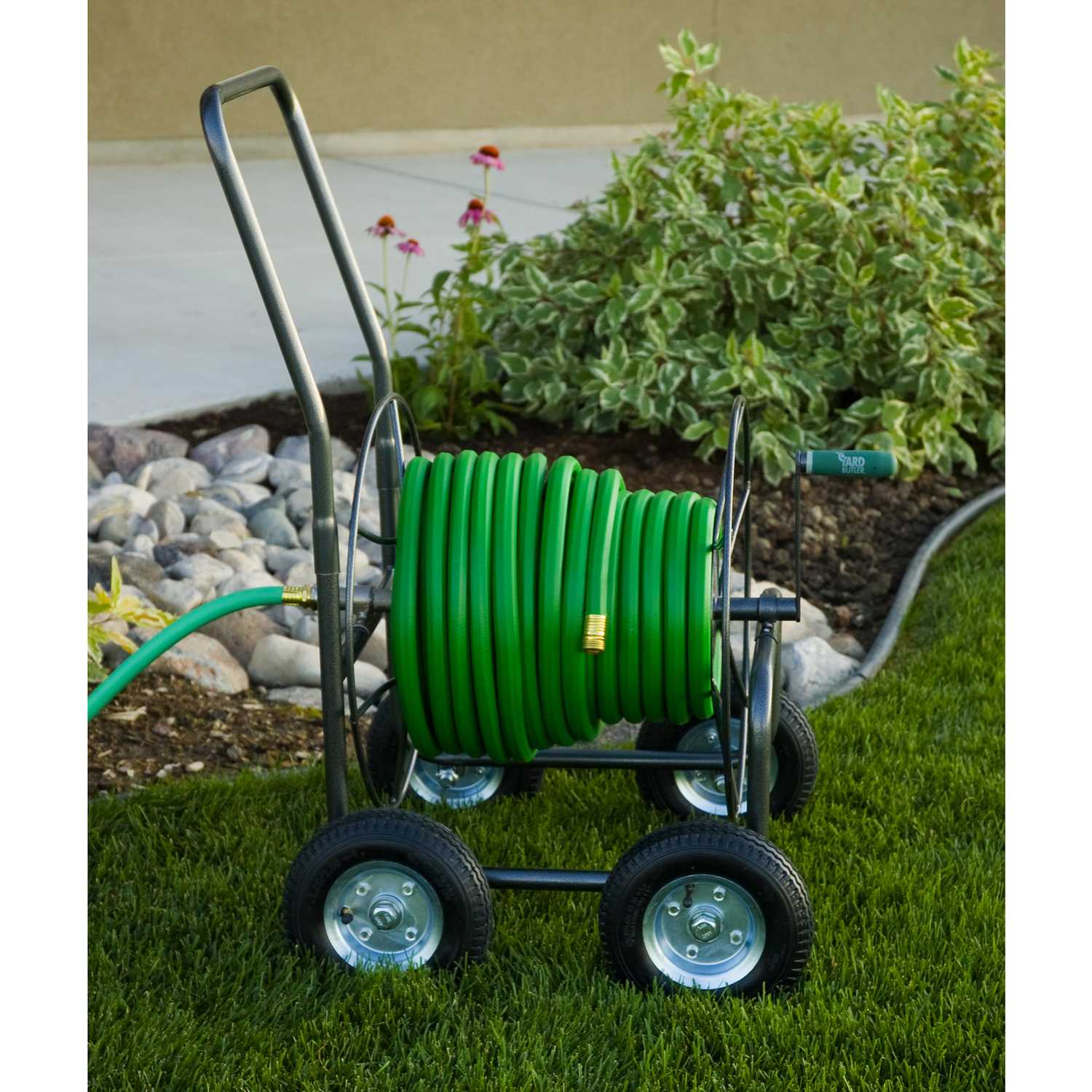 Yard Butler 400 ft. Wheeled Silver Hose Cart Ace Hardware