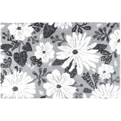 Simple Space 21 in. W X 33 in. L Multicolored Wildflowers Gray Accent Rug