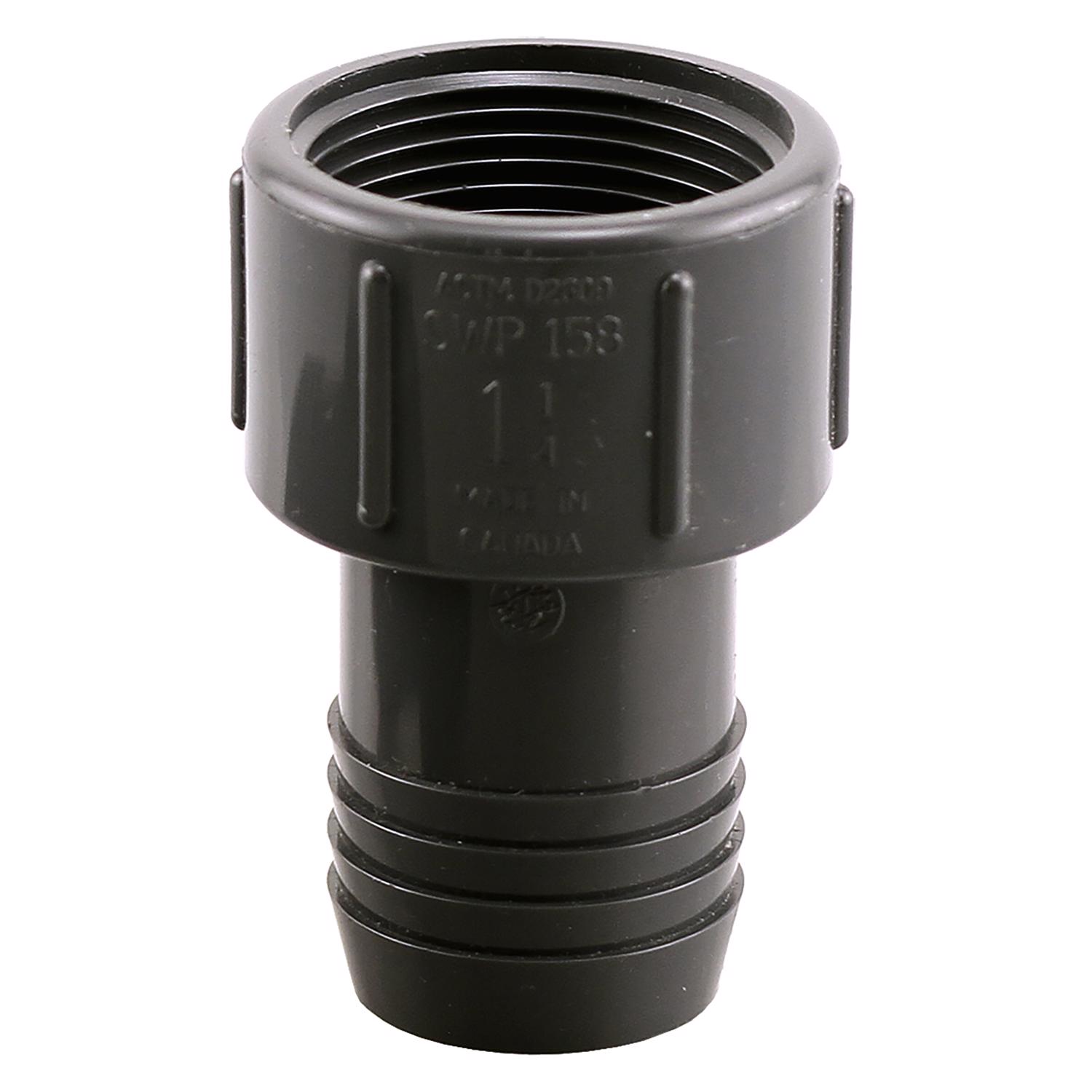Boshart Industries 1-1/4 in. Insert in. X 1-1/4 in. D FPT Polypropylene ...