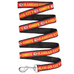 Pets First Team Colors Kansas City Chiefs Nylon Dog Leash Small