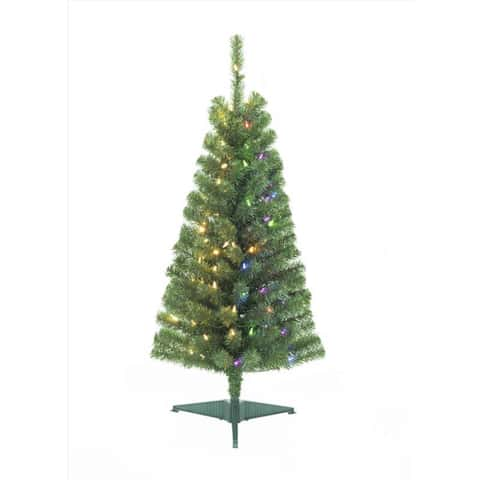 Celebrations 4 ft. Full LED 70 lights Color Changing Christmas Tree - Ace  Hardware