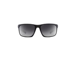 Native Wells Unisex Matte Black Crystal Frame Gray Lens Sunglasses