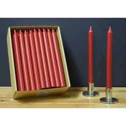 Kiri Tapers Red Unscented Scent Taper Candle