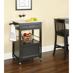 Linon Home Decor Classic 18 in. W X 27 in. L Rectangular Kitchen Cart