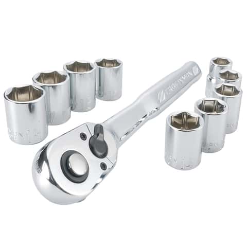 Craftsman 10-Piece Metric Socket Set, 3/8 in. Drive, 6-Point Standard Craftsman 10-Piece Metric Socket Set, 3/8 in. Drive, 6-Point Standard