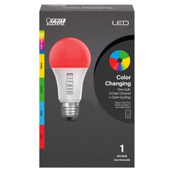 Feit A19 E26 (Medium) Smart-Enabled Party Bulb Color Changing 4.5 Watt Equivalence 1 pk