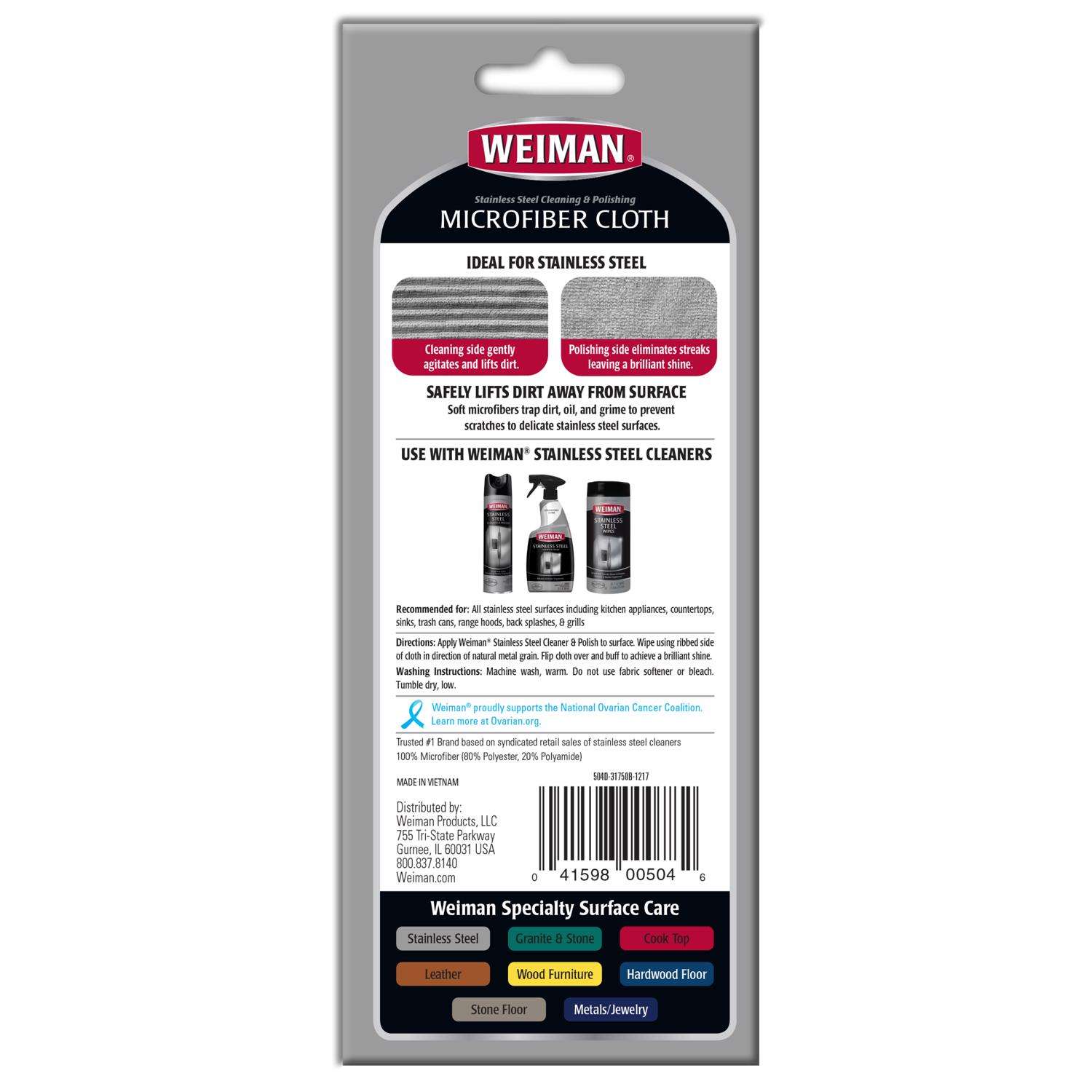 Weiman Stainless Steel Wipes - 30 ct pkg