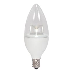 Satco Decorative LED B11 E12 (Candelabra) LED Bulb Warm White 40 Watt Equivalence 1 pk