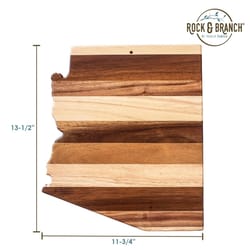 Totally Bamboo Rock & Branch 13.5 in. L X 12.2 in. W X 0.6 in. Bamboo Cutting Board & Serve Tray