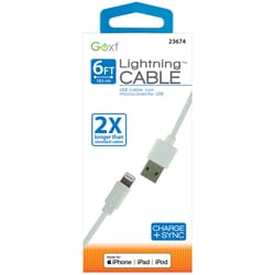 Goxt 6 ft. L Micro to USB Charging Cable 1 pk