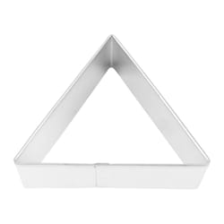 R&M International Corp International Corp 3 in. W X 4 in. L Triangle Cookie Cutter Silver 1 pc
