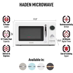 Haden 0.7 cu ft Ivory Microwave 700 W