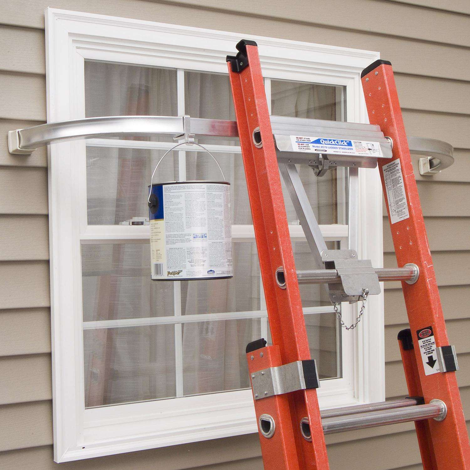 Werner Aluminum Silver Ladder Stabilizer 1 pk Werner Aluminum Silver Ladder Stabilizer 1 pk