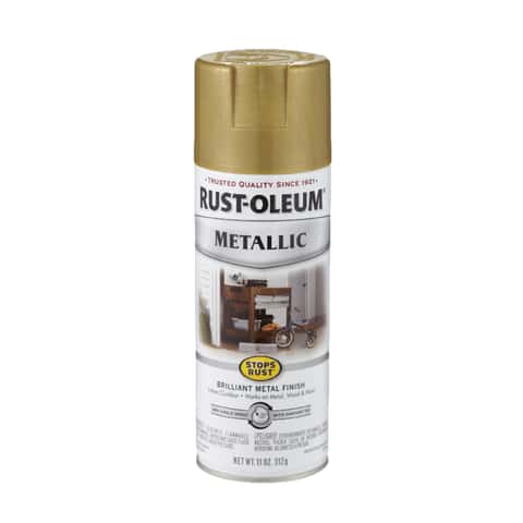 Metallic Gold Spray Paint, Gold Metallic Spray Paint 11 Oz Rust Oleum  American