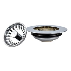 Keeney 4-1/2 in. D Polished Strainer and Stopper Topper
