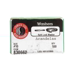Hillman Stainless Steel Split Lock Washer 100 pc Hillman Stainless Steel Split Lock Washer 100 pc