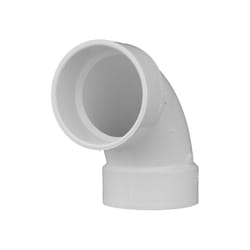 Pipe Fitting Insert Reducing Elbow, Female, Poly, 1 x 3/4-In