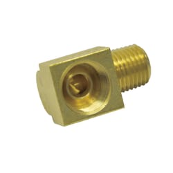 JMF Company 1/4 in. Flare 1/4 in. D MPT Yellow Brass Inverted Elbow