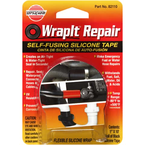 Design Engineering Quick Fix Tape Self-Adhering Silicone Tape - 1in x 12ft  - Black 010491 - Advance Auto Parts