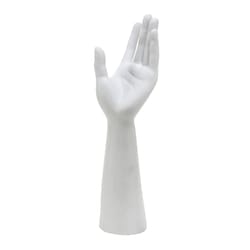 Tripar 11.8 in. H X 4 in. L White Poly Resin Jewelry Display Stand