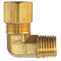 JMF Company 1/4 in. Compression 1/8 in. D MPT Brass 90 Degree Elbow