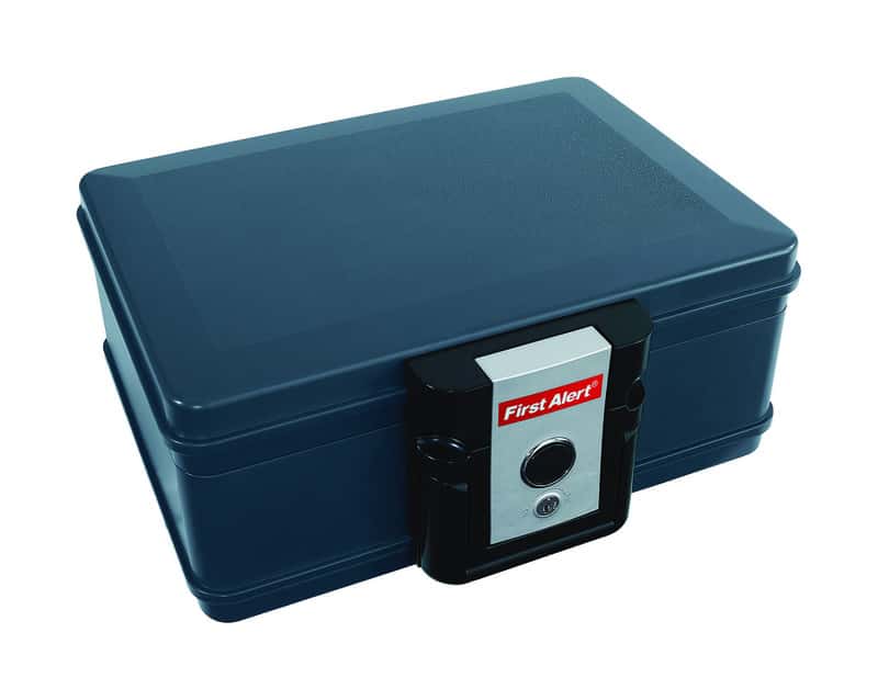First Alert 0.17 cu ft Key Lock Gray Fireproof Safe Ace Hardware