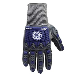 GE Work Gloves Blue/Gray L 1 pk