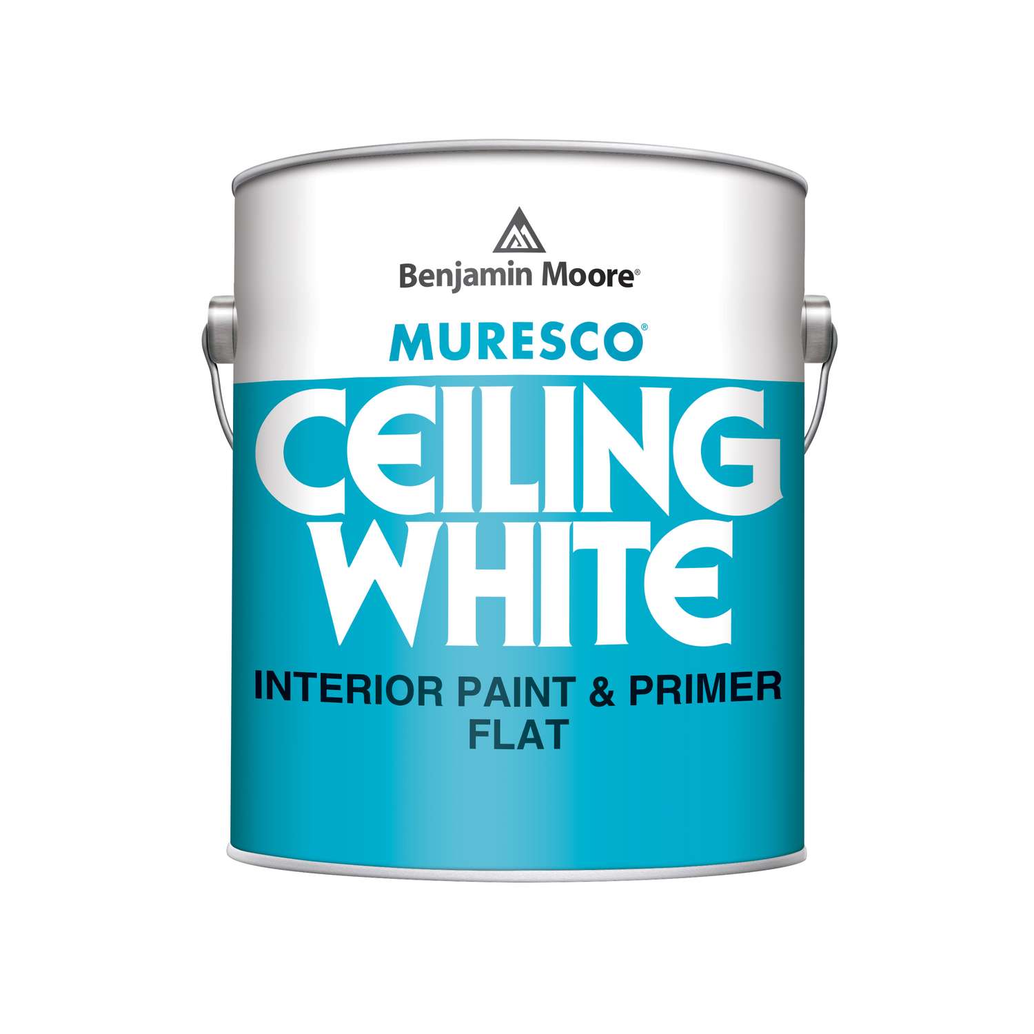 Benjamin Moore Muresco Flat White Ceiling Paint Interior 1 gal. - Ace ...