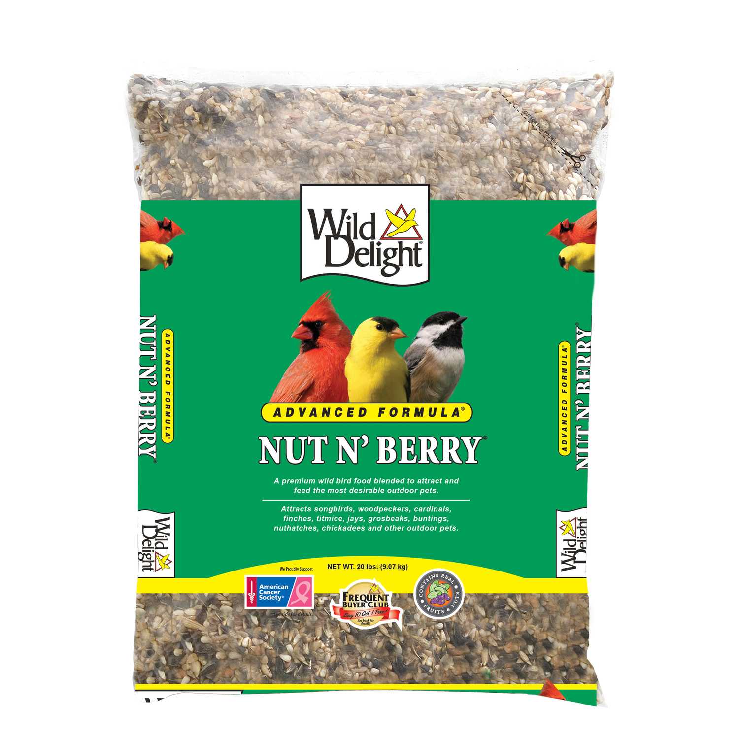 Wild Delight Nut N Berry Assorted Species Wild Bird Food Sunflower ...