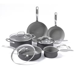 GreenPan Ceramic Cookware Set Gray