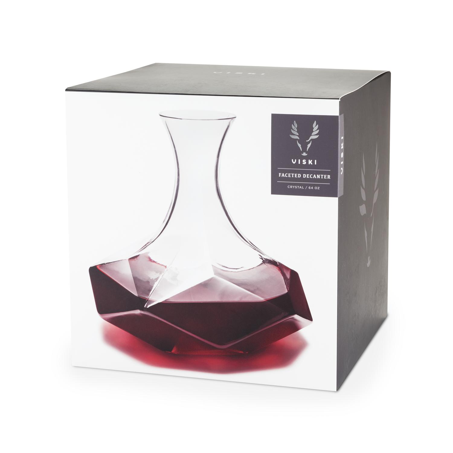 Viski 64 oz Clear Crystal Wine Decanter Sansujyuku sansujyuku.com